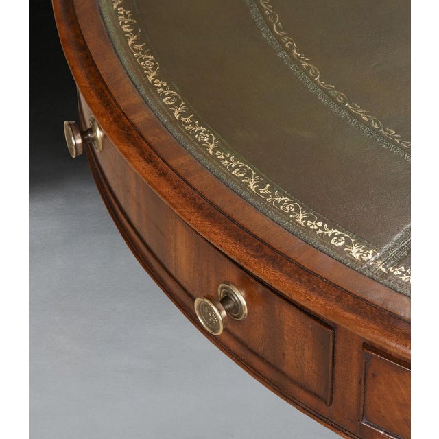 Early 19th Century Regency Mahogany Drum Table, 1830 For Sale - Image 5 of 12