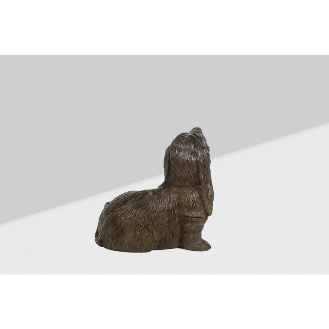 Black Forest Style Carved Basswood Dog, 1900 For Sale - Image 4 of 9