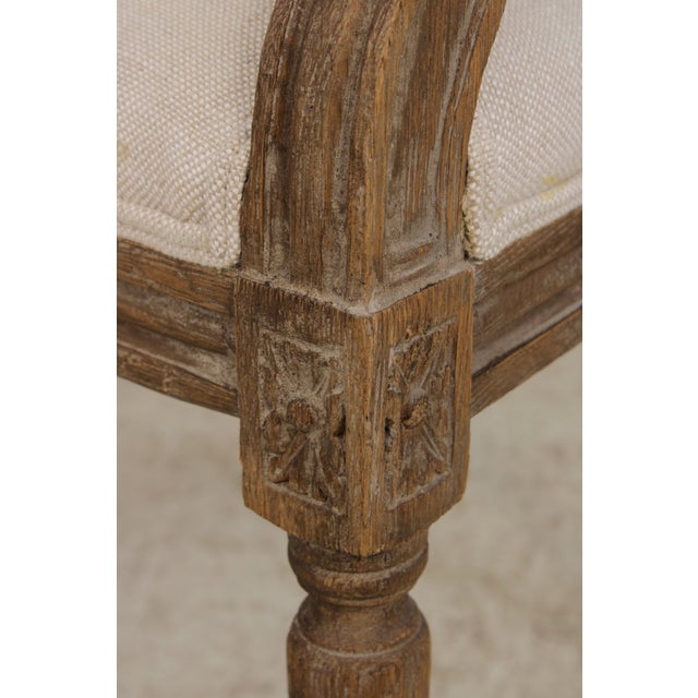 Set of 8 Restoration Hardware Oak Dining Chairs For Sale - Image 15 of 18