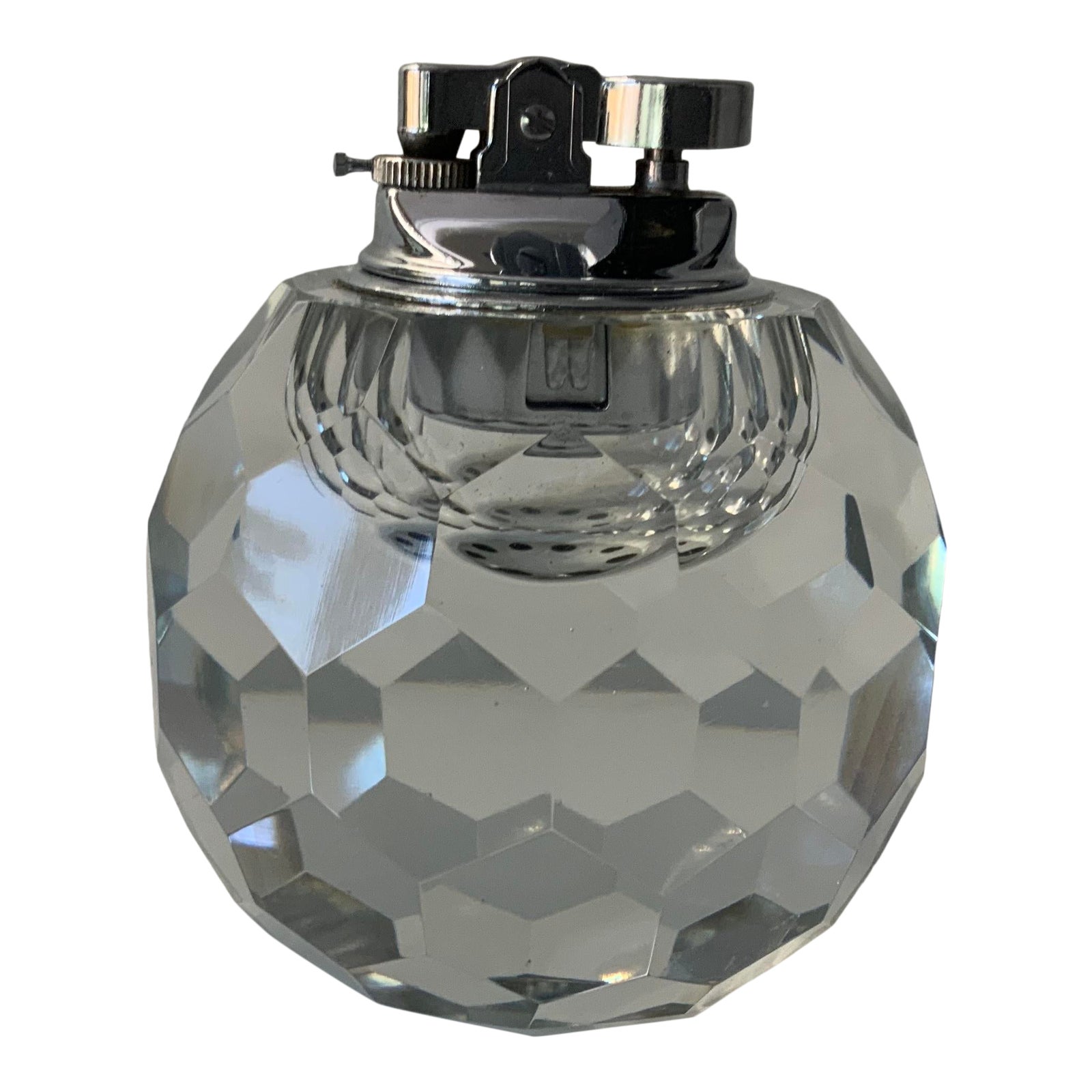 Vintage Cut Crystal Table Lighter Chairish