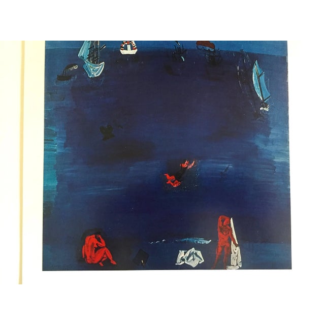 French Raol Dufy Vintage 1970 Authentic Fauvism Lithograph Print " the Mediterranean " 1923 For Sale - Image 3 of 5