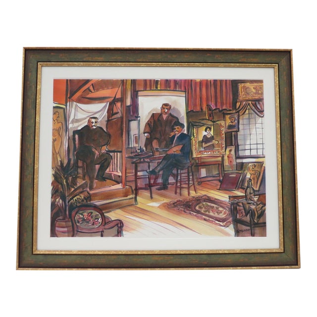Framed Abstract Expressionism Painting By Armando Chairish