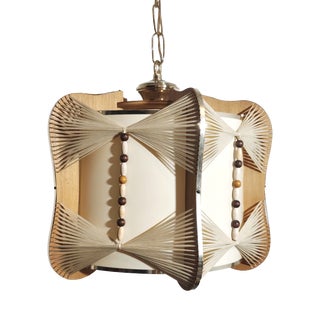 Vintage Spanish Nordic Style Hanging Lamp, 1970s For Sale