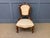 A charming mid Victorian period walnut salon chair. Very well constructed in solid walnut and adorned with crisply carved...