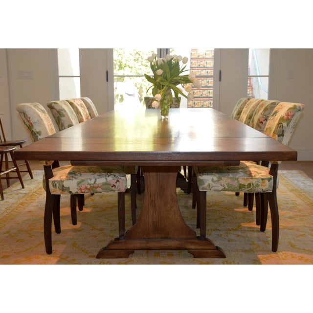 Not Yet Made - Made To Order Carina Dining Table in Dry Aged Walnut with Extensions (custom) For Sale - Image 5 of 12