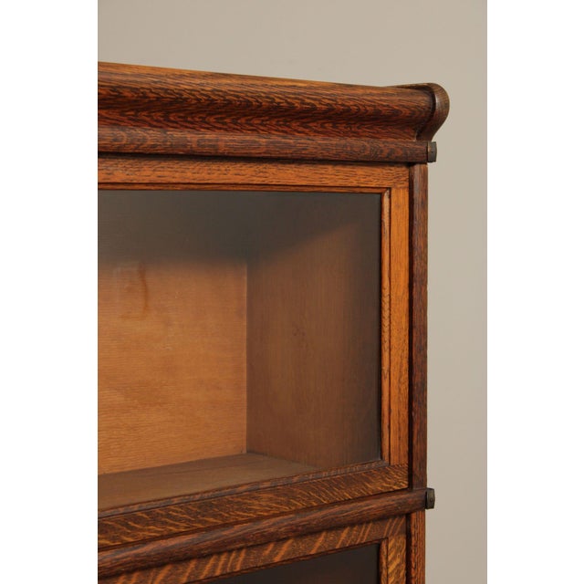 Globe Wernicke Oak Five-Stack Barrister Bookcase For Sale - Image 11 of 12