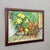 Impressionistic Oil Painting of a Garden Scenery, Alexander Michael 1996 A framed oil painting depicting a lush, vibrant...