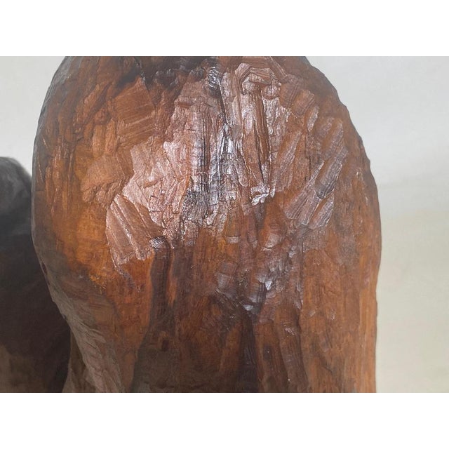 Wood Brutalist Sculpture in Wood, France, 1950s For Sale - Image 7 of 17