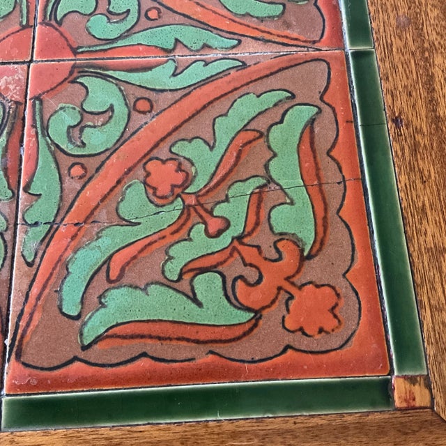 Antique American Spanish Colonial California Tile Side Table For Sale In Reno/Lake Tahoe - Image 6 of 6