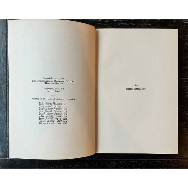 Paper 1925 "Gentlemen Prefer Blondes" Book by Anita Loos For Sale - Image 7 of 12