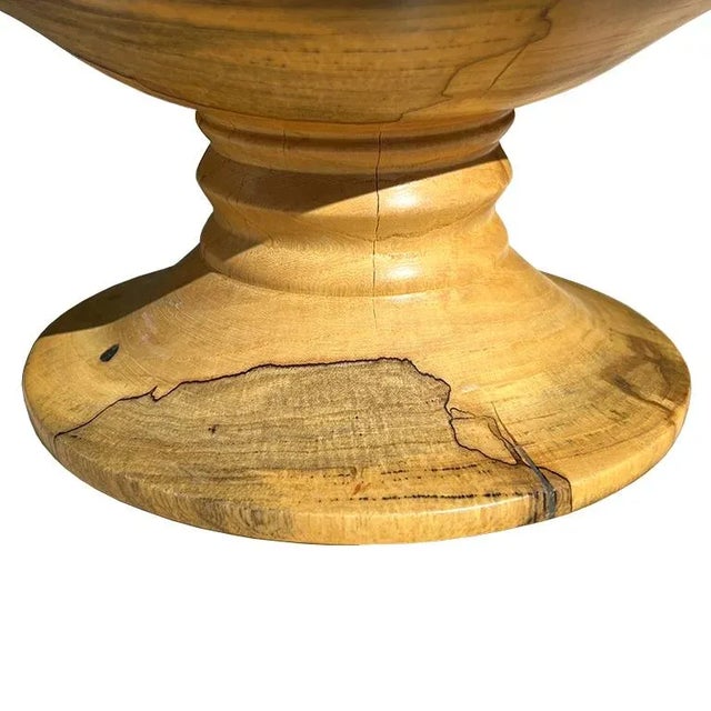 Late 20th Century Signed Hand-Turned Burlwood Vessel, Santa Fe Studio Craft For Sale In Oklahoma City - Image 6 of 6