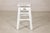 Wood Vintage Chinese Rustic Country Style White Painted Wooden Stool For Sale - Image 7 of 16