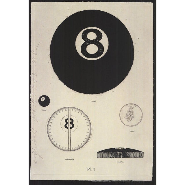 Artist: Donald Sultan Title: Eight Ball Year: 1998 Signed: No Medium: Offset Lithograph Paper Size: 40.5 x 28.5 inches (...