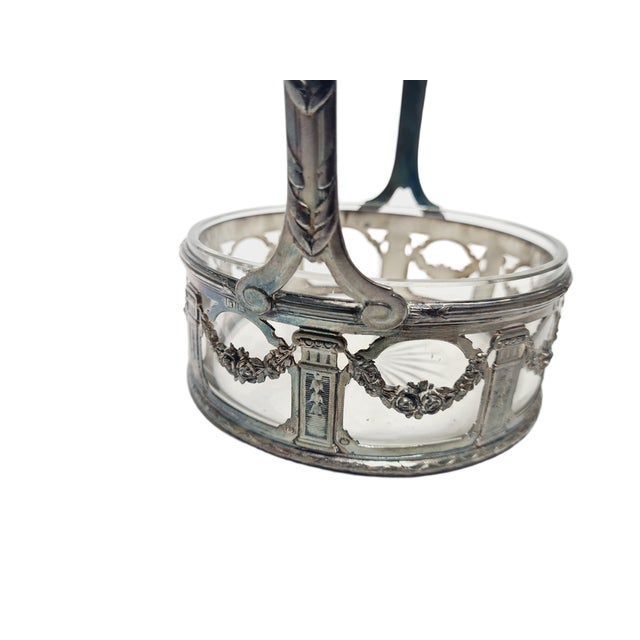 Silver Antique Art Nouveau Basket, France, 1900s For Sale - Image 8 of 18
