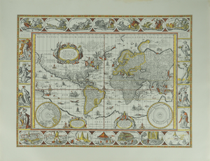 Planisphere by Willem Janszoon Blaeu