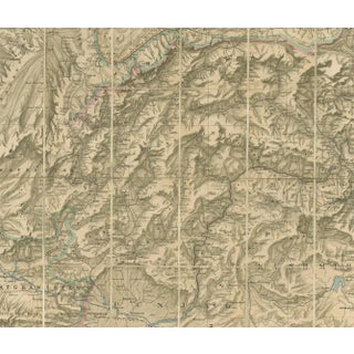 Antique Map of the North-West Frontier by Stanford, 1895 For Sale