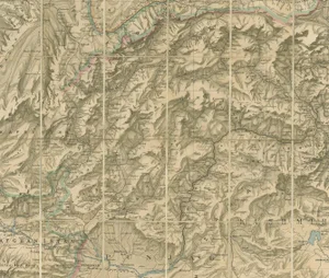 Antique Map of the North-West Frontier by Stanford, 1895