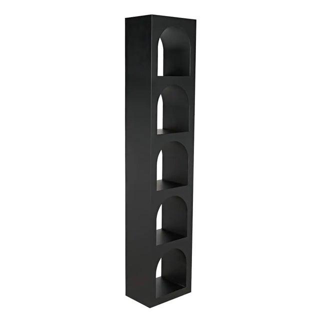 Mid-Century Modern NOIR Aqueduct Bookcase, C, Black Metal For Sale - Image 3 of 8