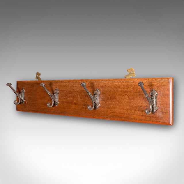 Victorian Antique Coat Rack, English, Cloakroom, Reception Hall, Mounted Hooks, Victorian For Sale - Image 3 of 8