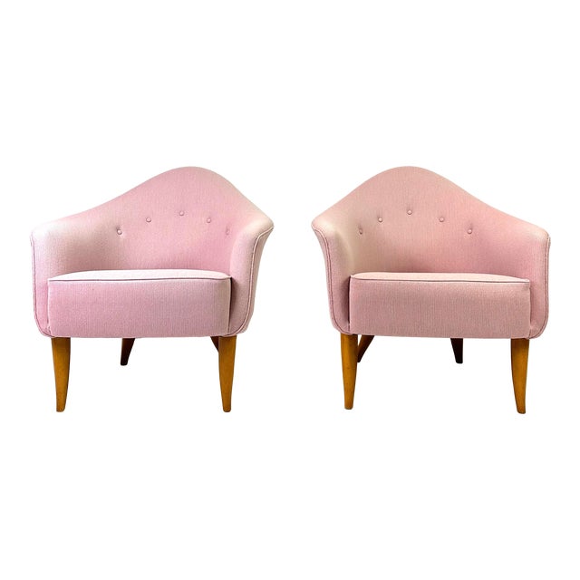1950s Pair of Kerstin Horlin Holmquist “Little Adam” Chairs For Sale