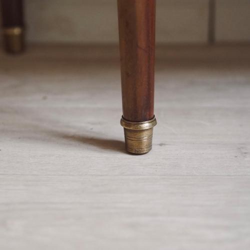 French Louis XVI Style Mahogany Console Table with Marble Top, 1890s For Sale - Image 9 of 12