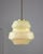 Mid-Century Pendant Lamp in Green Glass and Brass For Sale - Image 4 of 15