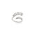 14k Solid Gold Natural Crossover Diamond Bypass Ring Size 6 For Sale In New York - Image 6 of 12