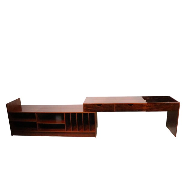 Mid Century Danish Modern Stereo Record Cabinet Rosewood C. 1960/70's For Sale - Image 14 of 16