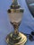 Vintage Brass and Cream Enamel Stiffel Table Lamp For Sale - Image 9 of 9