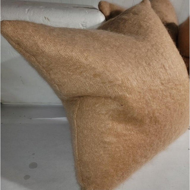 Collection of Vintage Lambs Wool Pillows -3 For Sale - Image 4 of 5