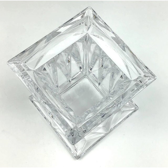 Art Deco Vintage Art Deco Crystal Flower Vase For Sale - Image 3 of 12