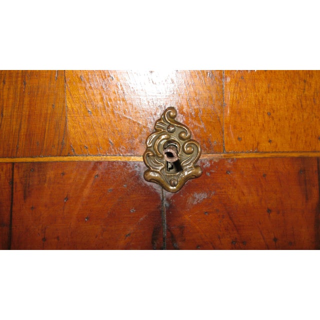 Brown Late 18th Century Antique Italian Rococo Bombe Secretary For Sale - Image 8 of 13