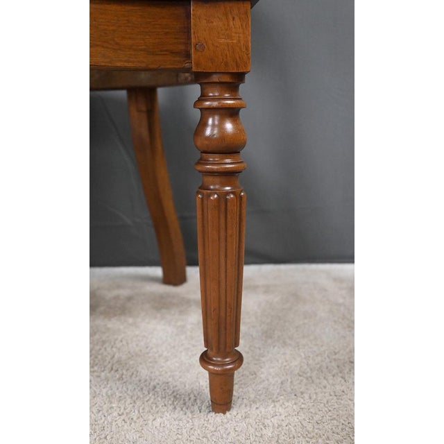 Louis Philippe Walnut Office Chair, Early 19th Century For Sale - Image 9 of 16