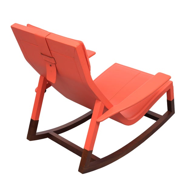 Red Dondo Rocking Chair by Jean-Marie Massaud for Poltrona Fraus, 2000 For Sale - Image 8 of 16