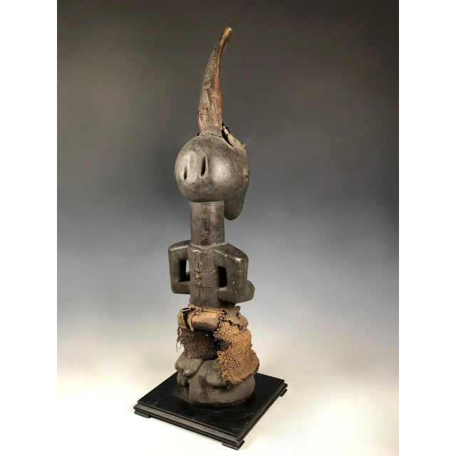 African art, Tribal art Superb Power Figure Nkisi Songye Fetish Statue from DR Congo. Made of wood. Minor scratches due to...