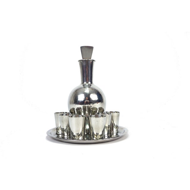 Bauhaus Liqueur Set by Karl Raichle, 1930s For Sale - Image 16 of 17