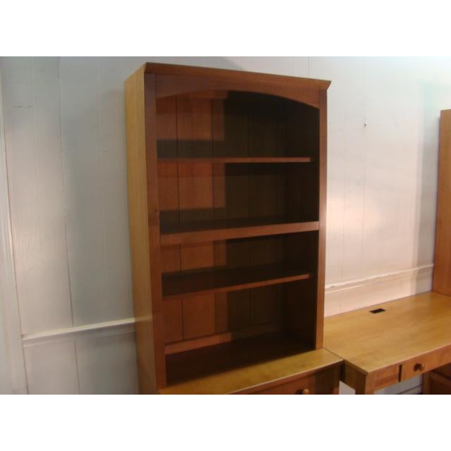 Traditional Ethan Allen Solid Maple 3 Section Bookcase ...