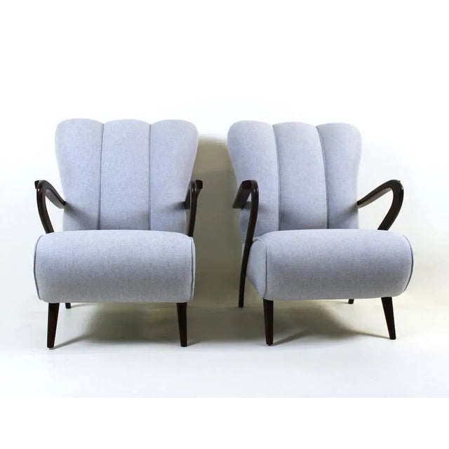 Set of Vintage Armchairs attributed to Guglielmo Ulrich, 1950s For Sale - Image 13 of 13