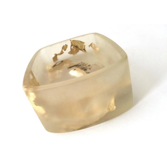 1990s 1990s Martha Sturdy Suspended Gold and Resin Soap Dish For Sale - Image 5 of 10
