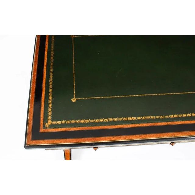 Aesthetic Burl Maple Writing Desk from Edward & Roberts, 19th Century For Sale - Image 4 of 18