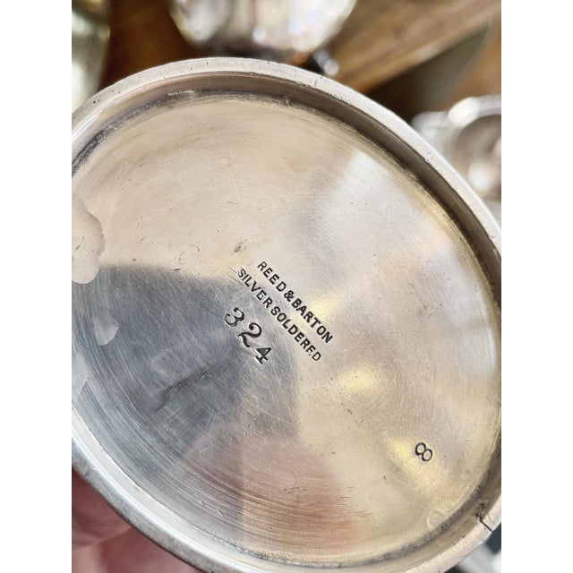 1900 - 1909 Early 1900s Antique Silver Creamer From Fall River Line Steamship Puritan For Sale - Image 5 of 7