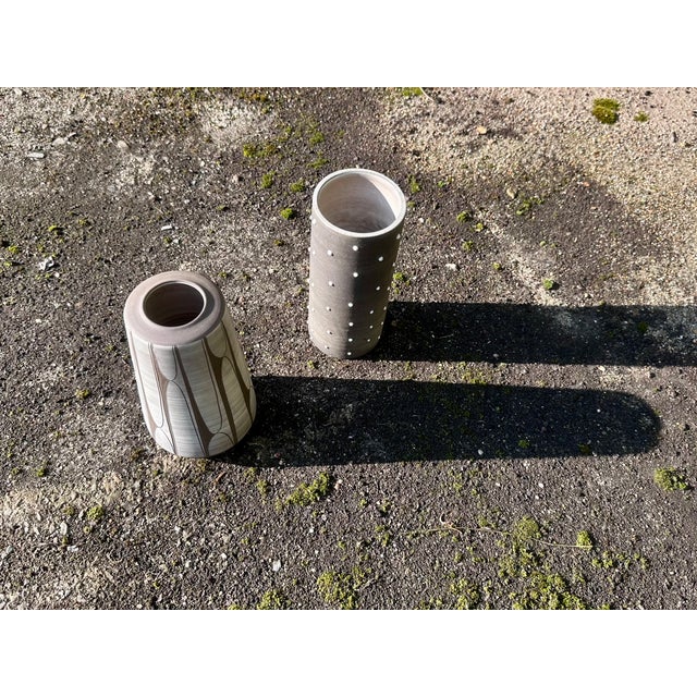 Studio Ceramic Vase with Sgraffito Decoration by Johannes Andreas Urban, Germany, 1960s For Sale - Image 16 of 17