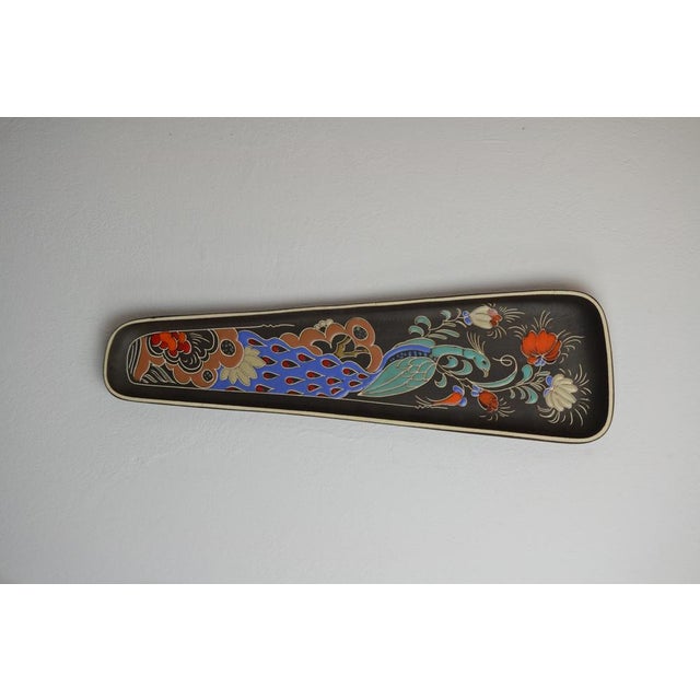 Ceramic Vintage Norwegian Wall Plaque by Arnold Wiig Fabrikker, 1960s For Sale - Image 7 of 9