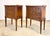 A gorgeous small scale pair of Louis XVI three-drawer nightstands made in Italy for Bloomingdale’s circa early 20th...