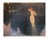 Oil on Canvas realized by Walter Einbeck in 1915. It depicts a nymph bathing in a rippling lake, with a knight watching...
