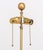 Pair of Robert Kuo Spiral Bulb Form Gilt Brass Floor Lamps For Sale - Image 9 of 10