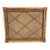 Vintage Bamboo & Rattan Tack Board With Leather Lattice For Sale