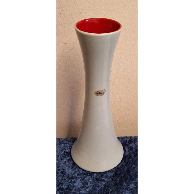 Mid-Century German Ceramic Vase by Scheurich, 1950s, in Very Good conditions. Designed 1950 to 1959 This piece has an...