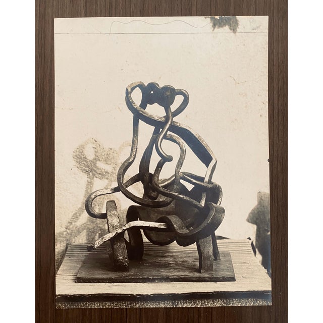 Marc Vaux, Vintage Silver Gelatin Photograph Jacques Lipchitz Bronze Sculpture Photo Signed, 1930 For Sale In Miami - Image 6 of 6