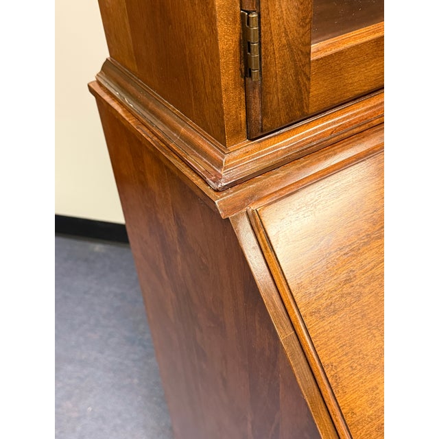 Vintage Pennsylvania House Solid Cherry Block Front Secretary Desk For Sale - Image 12 of 12
